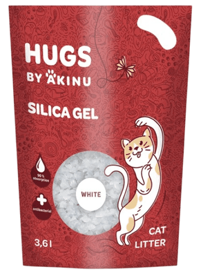 Akinu HUGS by Akinu Silika gel bílý stelivo pro kočky