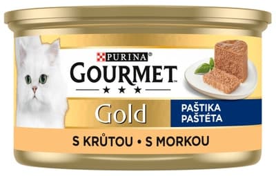 Gourmet Gold konzerva pro kočky krůta, paštika