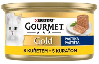 Gourmet Gold konzerva pro kočky, kuře paštika