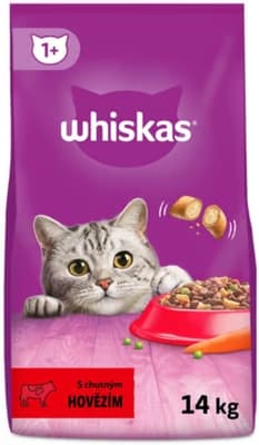 Whiskas Dry hovězí granule pro kočky