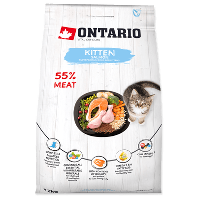 Ontario Granule pro koťata - losos