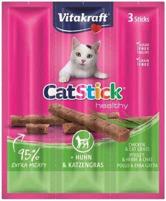 Vitakraft Cat Stick mini tyčinky kuře + kočičí tráva