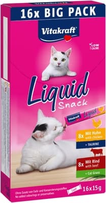 Vitakraft Cat Liquid Snack kuře+hovězí