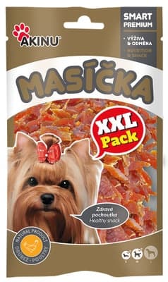 Akinu Masíčka kuřecí proužky pamlsek pro psy XXL