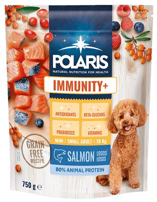 Polaris granule pro psy, Imunity small&mini, losos