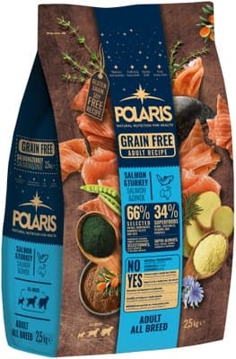 Polaris bezobilné granule s Adult s lososem a krůtím