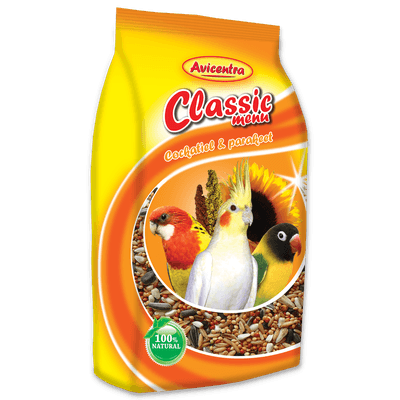 Avicentra Classic menu pro malé papoušky