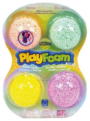 Pexi PlayFoam® Plastelína kuličková, 4 barvy