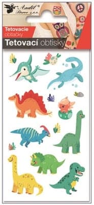 Anděl Přerov Tetovací obtisky - dinosauři