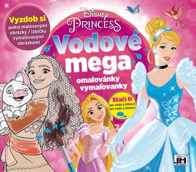 JIRI MODELS Vodové mega omalovánky Maluj vodou! Disney Princezny