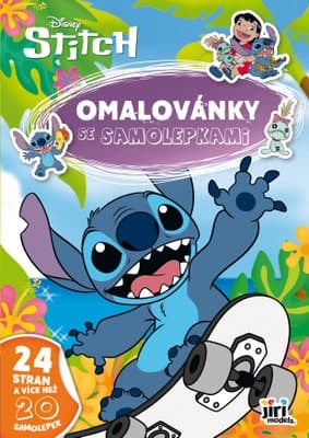 JIRI MODELS Omalovánky A4 se samolepkami Lilo & Stitch