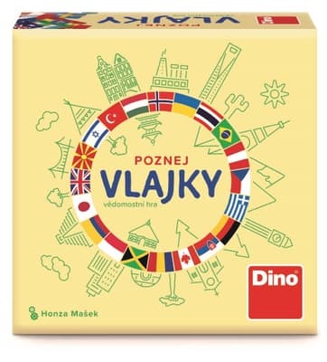 Dino Toys Cestovní hra Poznej vlajky