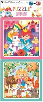 Anděl Přerov Puzzle 2 obrázky, 16 a 20 dílků, princezny