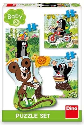 Dino Toys Puzzle Krtek na louce baby 3–5 dílků