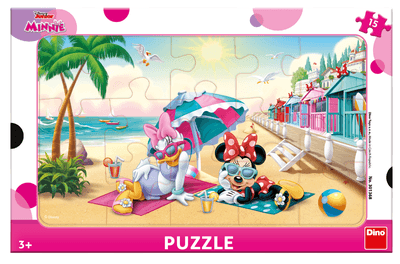Dino Toys Minnie: Oslava, deskové Puzzle, 15 dílků