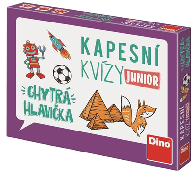Dino Toys Kapesní kvízy Junior – Chytrá hlavička - Cestovní hra
