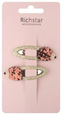 Anděl Přerov Sponky do vlasů s ježky s glitry 6 x 2 x 0,5 cm