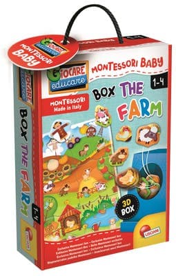 Liscianigioch Montessori baby box the farm - Vkládačka farma