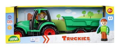 Lena Auto Truckies traktor s vlečkou 32cm s figurkou 24m+