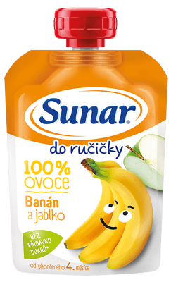 Sunar Do ručičky ovocná kapsička banán 4m+