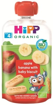 HiPP BIO Hippies Jablko-Banán-Baby sušenky