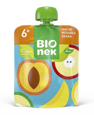 BIOnek Kapsička jablko, meruňka a banán