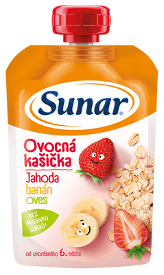 Sunar Kapsička ovocná kašička jahoda, banán a ovesné vločky