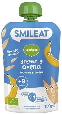 Smileat BIO Kapsička řecký jogurt, banán a oves