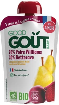 Good Gout BIO Hruška Williams s červenou řepou Zeleninovo-ovocný příkrm