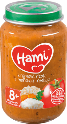 Hami Krémové rizoto s mořskou treskou. 8+