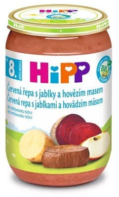 HiPP BIO Červená řepa s jablky a hovězím masem