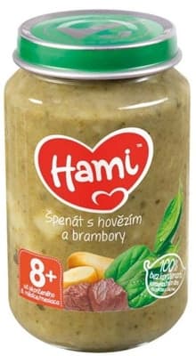 Hami Špenát s hovězím a brambory 8m+