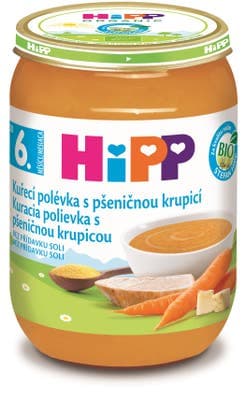 HiPP BIO kuřecí polévka s pšeničnou krupicí