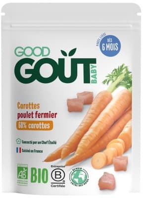 Good Gout BIO Mrkev s farmářským kuřátkem