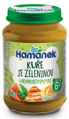 Hamánek Kuře se zeleninou a bramborovým pyré 6m+