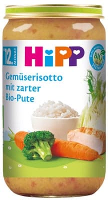 HiPP BIO Zeleninové rizoto s krůtím masem