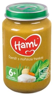 Hami Špenát s mořskou treskou 6m+