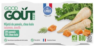 Good Gout BIO Losos s kapustou a pastinákem (2x190 g)