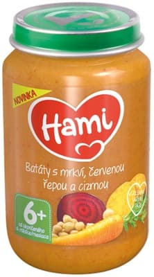 Hami Zeleninový příkrm Batáty s mrkví, červenou řepou a cizrnou