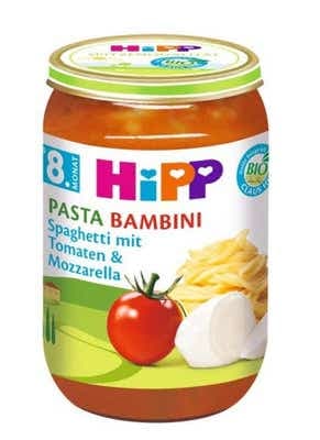 HiPP BIO Rajčata se špagetami a mozzarelou
