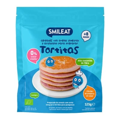 Smileat BIO Bezlepková celozrnná směs na lívance s borůvkami s vitaminem B1