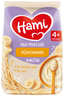 Hami nemléčná kaše rýžová banánová