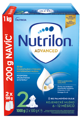 Nutrilon 2 Advanced pokračovací kojenecké mléko od uk. 6. měsíce