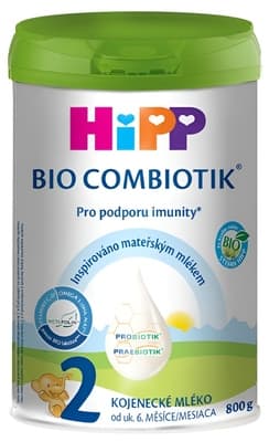 HiPP 2 BIO Pokračovací mléčná kojenecká výživa Combiotik®, dóza