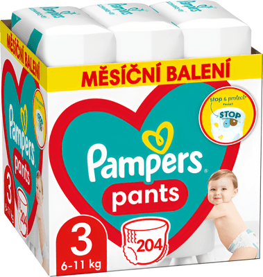 Pampers Pants Plenkové kalhotky vel. 3 (6-11kg)