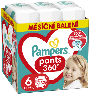 Pampers Pants Plenkové kalhotky vel. 6 (15+ kg)