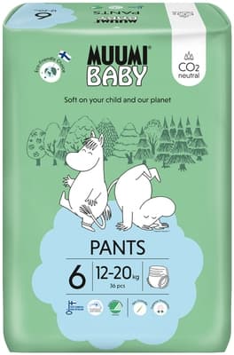 Muumi Baby Pants Junior kalhotkové EKO pleny vel. 6 (12-20 kg)