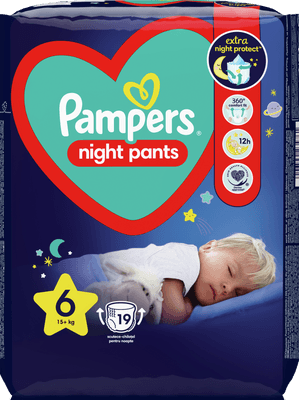 Pampers Night Pants Plenkové Kalhotky vel. 6 (15+ kg)