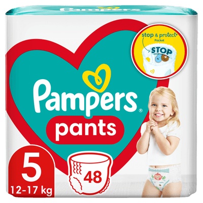 Pampers Pants Plenkové kalhotky Jumbo Pack, vel. 5 (12-17 kg)