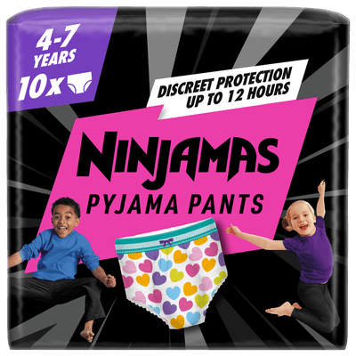 Pampers Ninjamas Pyjama Pants Heart vel. 7 (17-30 kg)